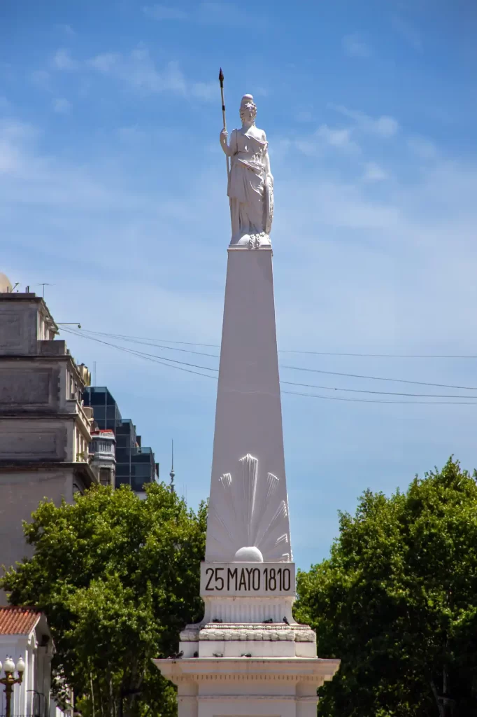 The Plaza de Mayo Statue in Buenos Aires