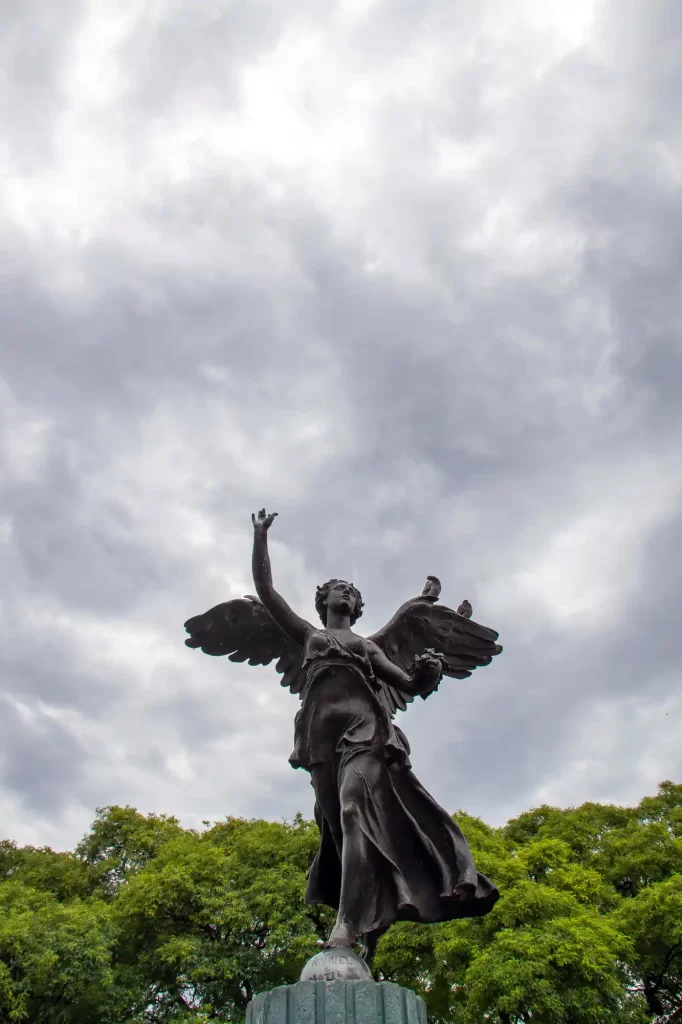 Caballitos Angel Statue in Buenos Aires