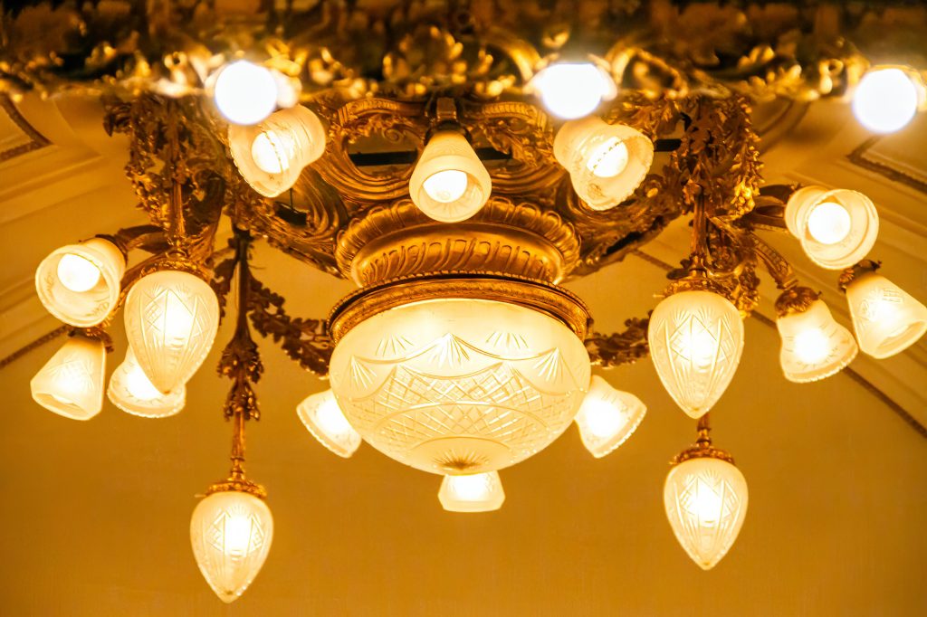 Theater ceiling light in Buenos Aires