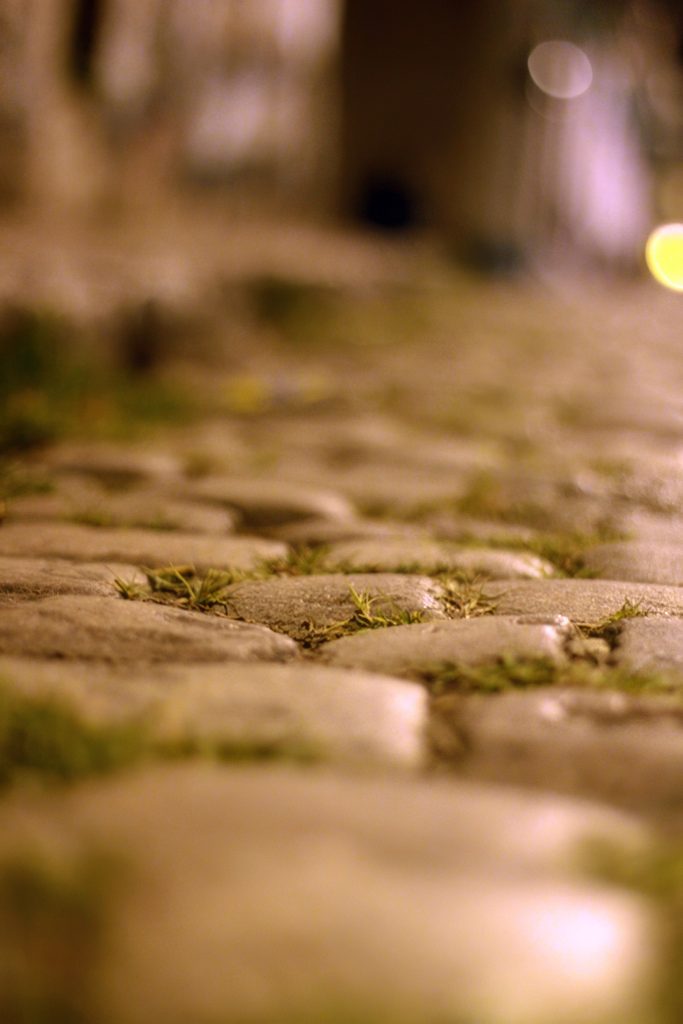 Cobblestone streets in Buenos Aires
